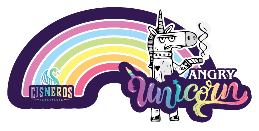Angry Unicorn cigar artwork