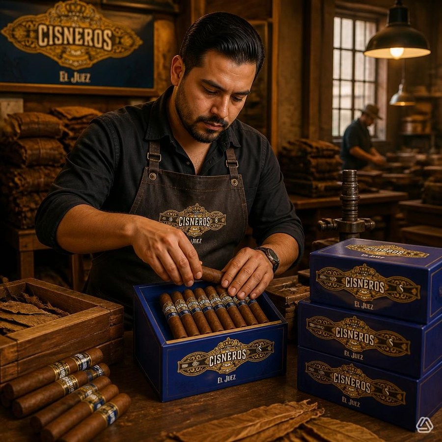 Finishing a cigar by hand before banding